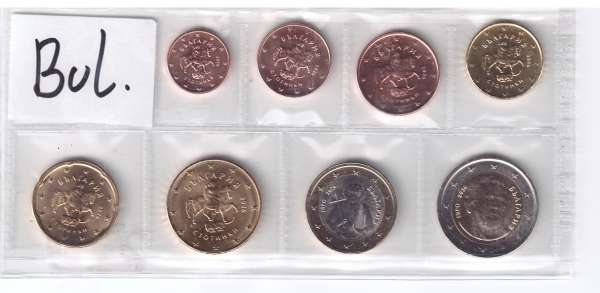Bulgarien Euromünzen 1 Cent bis 2 Euro 2026