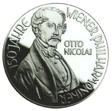 100 Schilling Otto Nicolai 1992 ANK.Nr.30 nur Münze in Kapsel