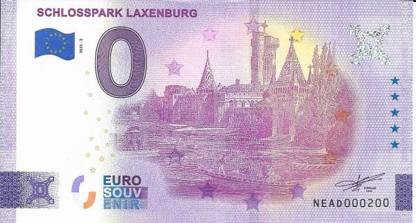 ANK.Nr.62 A Schlosspark Laxenburg 0 Euro Schein 2022-2 Anniversary