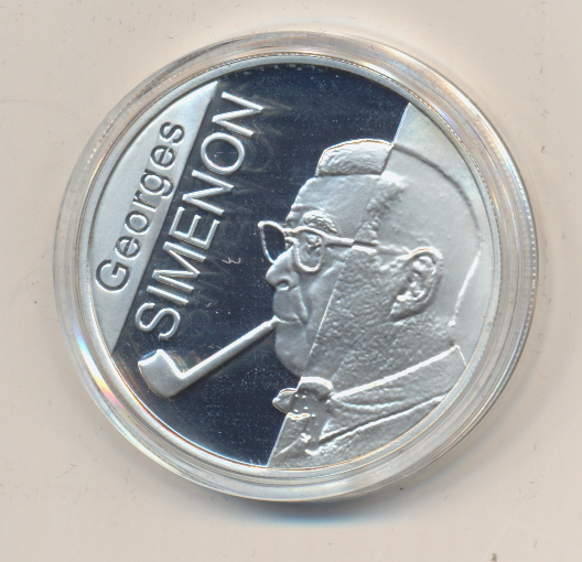 10 Euro 2003 PP Silber Ag Belgien George Simemon