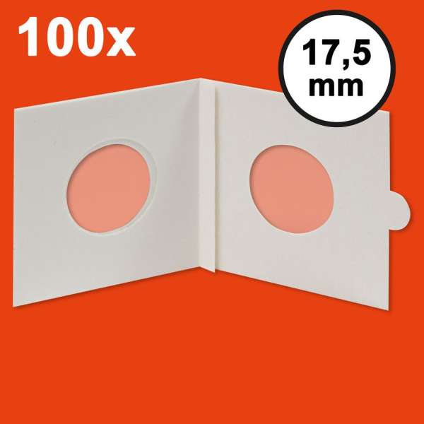 HARTBERGER Münzrähmchen 17,5 mm, selbstklebend, 100er-Packung