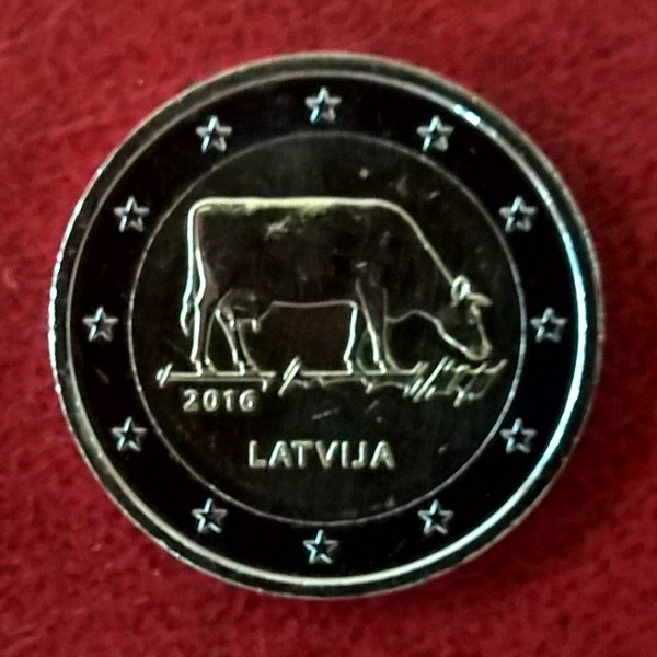 2 Euro Lettland 2016 KUH