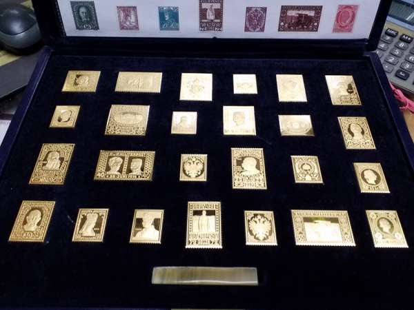 Die K&K Jubiläums-Collection Silber Komplette Sammlung 24 Karat Vergoldet