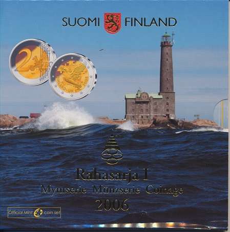Finnland 2006 Euro KMS Kursmünzensatz Finnland BU Set + 2 € Sondermünze Rahasarja I