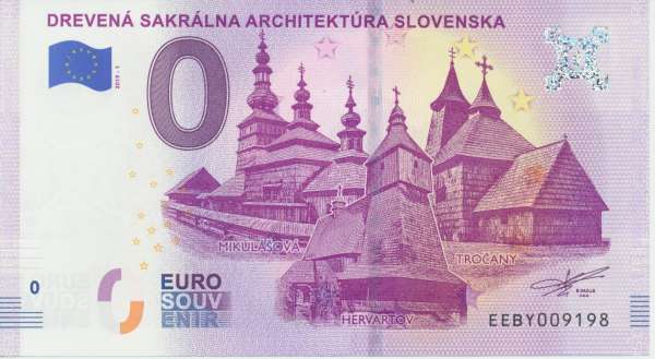 Slowakei Drevena Sakralna Architektura Slovenska- Unc 0 Euro Schein 2019-1