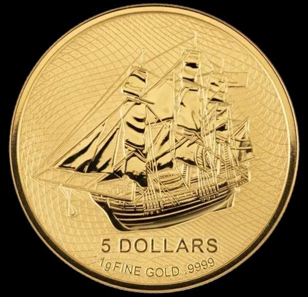 5 Dollars Cook Islands 2026 1g Goldmünze