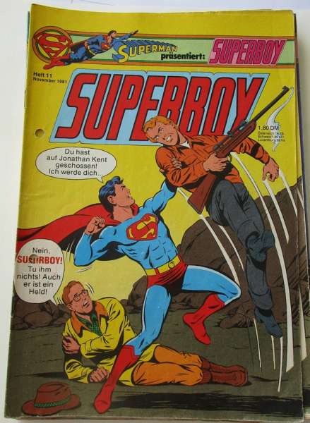 Superboy Heft 11/1981-gelocht