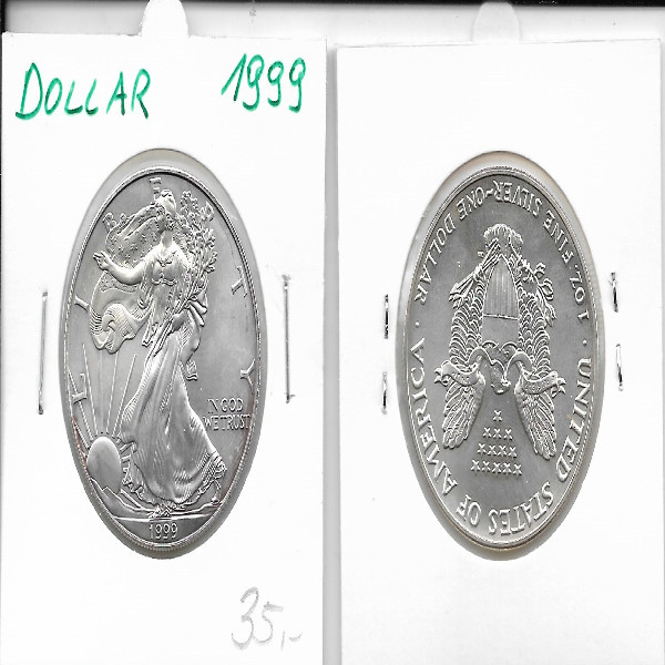 1 Dollar Silber Eagle Unze 1999