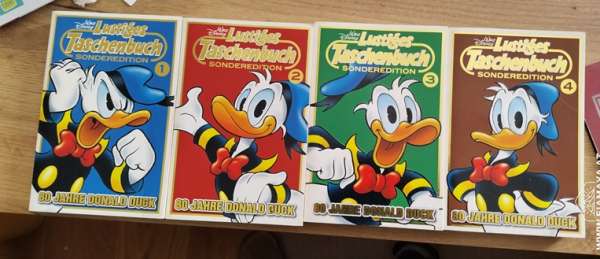 LTB Lustiges Taschenbuch Sonderedition 80 Jahre Donald Duck 1 + 2 + 3 + 4