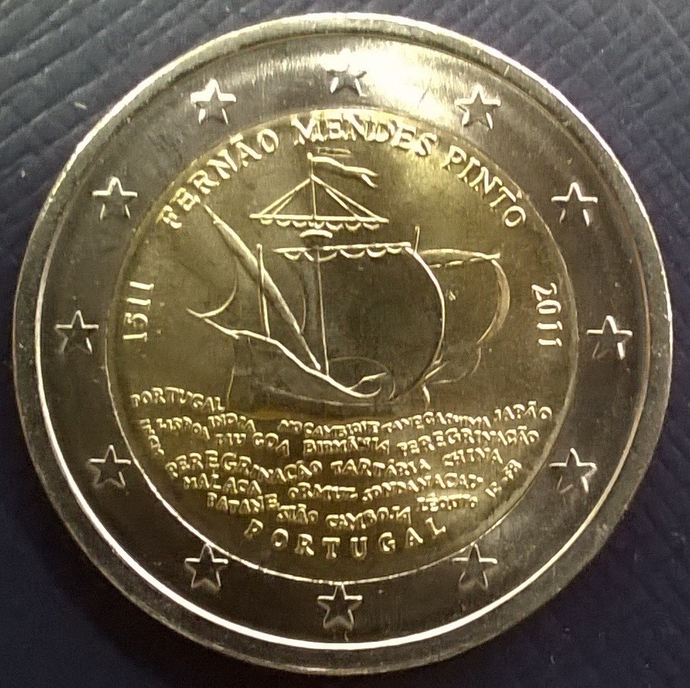 2 Euro Portugal 2011 Fernao Mendes Pinto 2 Euro 2011 2 Euro Marken Münzen Mayer EIAMAYA 2 Euro Portugal 2011 Fernao Mendes Pinto 2 Euro 2011 2 Euro Marken Münzen Mayer EIAMAYA