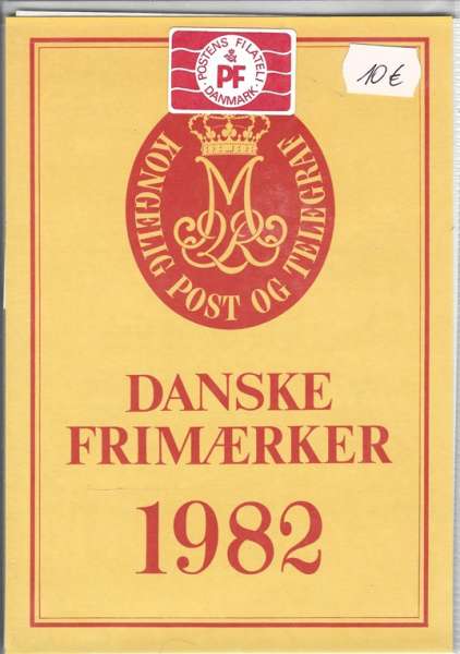 Dänische Marken Jahresset der Post 1982