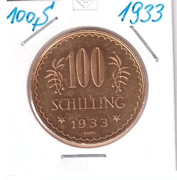 100 Schilling Gold 1933