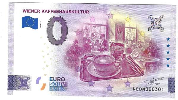 ANK.Nr. Wiener Kaffeehauskultur 0 Euro Schein 2024-11