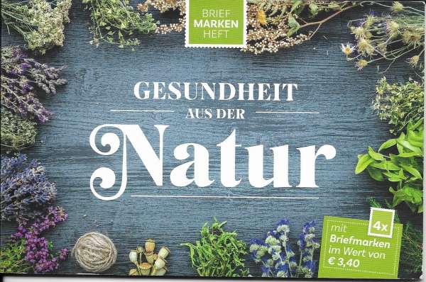 Gesundheit aus der Natur Briefmarken Heft mit 4 Marken