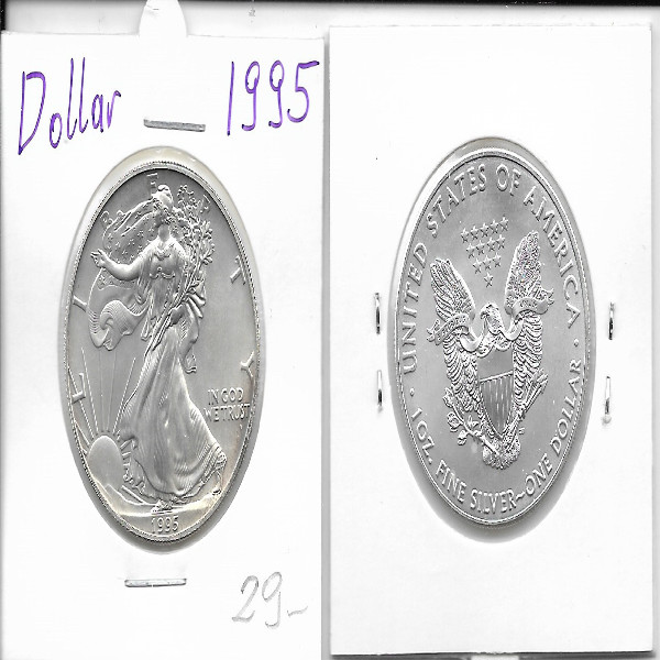 1 Dollar Silber Eagle Unze 1995