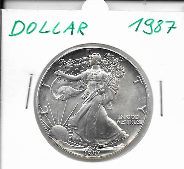 1 Dollar 1987 Silber Eagle Unze
