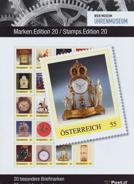 Wien Museum Uhrenmuseum Marken Edition 20 Postfrisch