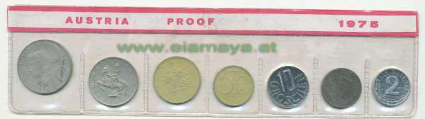 1975 Jahressatz Kursmünzensatz KMS Mintset