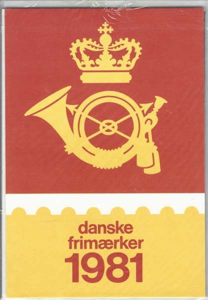 Dänische Marken Jahresset der Post 1981