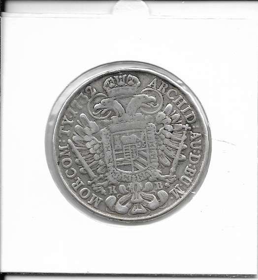 Taler Karl VI 1735 RDR