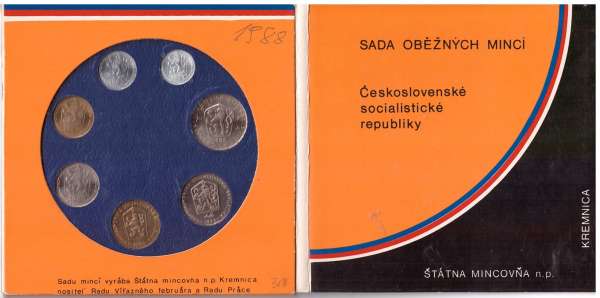 Tschechoslowakei KMS 1988 / UNC