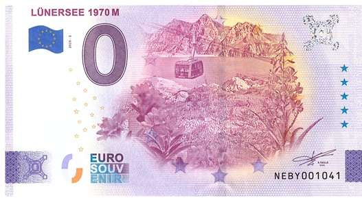 ANK.Nr. Lünersee 1970m 0 Euro Schein 2025-2