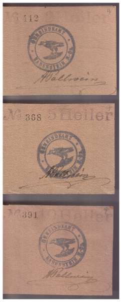 5,5,10 Heller Notgeld Rabenstein NÖ