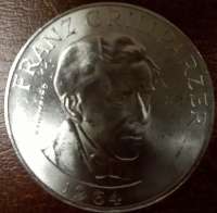 25 Schilling 1964  Franz Grillparzer ANK Nr.010 25 Schilling 1964  Franz Grillparzer ANK Nr.010