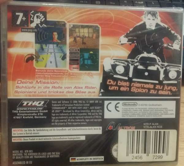 Nintendo DS StormbreakerAlex Rider Neuware