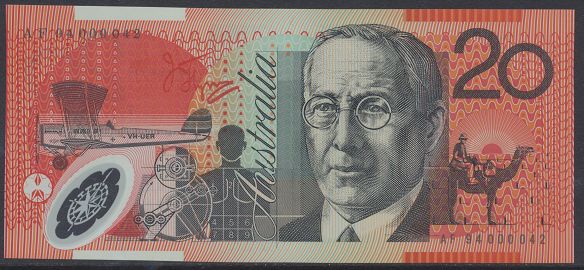 Australien – 20 Dollars (1994-96) (P.53a) Erh. UNC