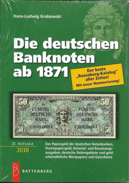 Die Deutschen Banknoten ab 1871 Rosenberg 21.Auflage