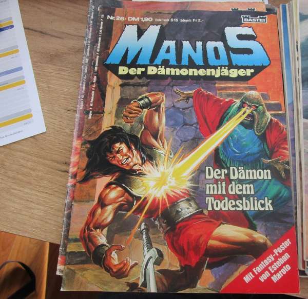 Manos Der Dämonenjäger Nr.26 Bastei mit Poster