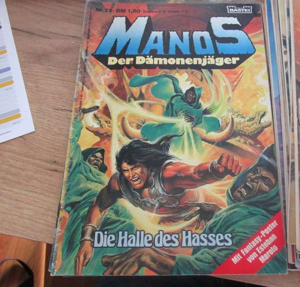 Manos Der Dämonenjäger Nr.28 Bastei mit Poster