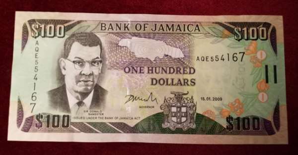 Jamaica - 100 Dollars 2009 UNC - Pick 84