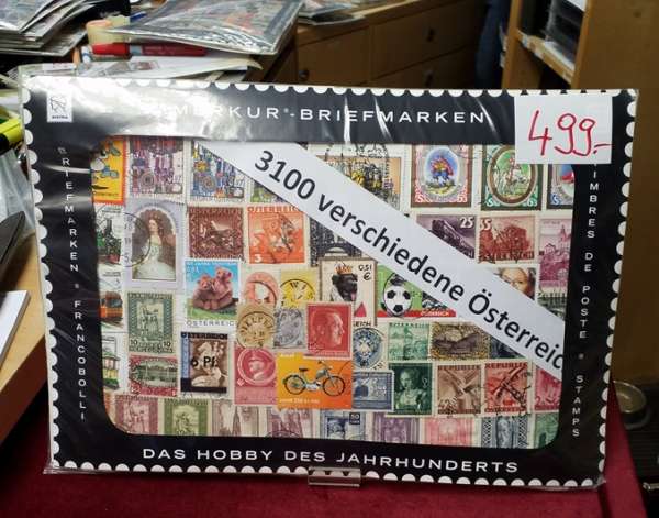 3100 verschiedene Österreich Riesen-Briefmarkenpaket