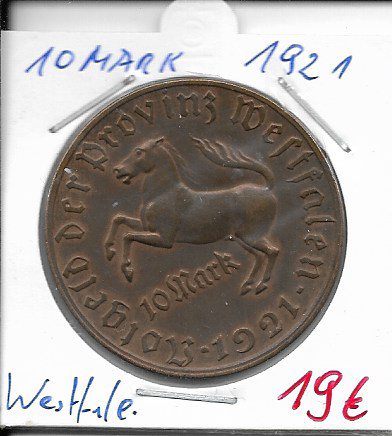 10 Mark 1921 Westfalen