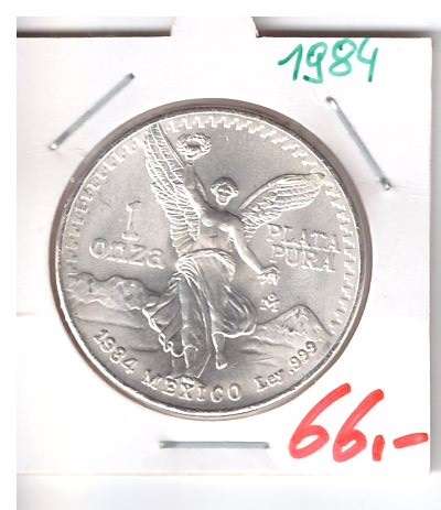 Mexiko 1984 Libertad Silbermünze 1 oz Onza Plata Pura 999