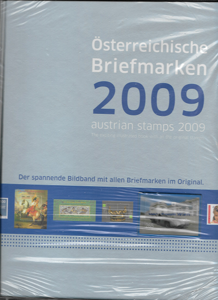 2009 Marken Jahrbuch der Post 2009 Österreich ohne Bunddrucken etc.