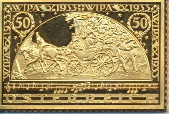 Collection Magna Austria Silber Österreich Wipa 1933 24 Karat Vergoldet