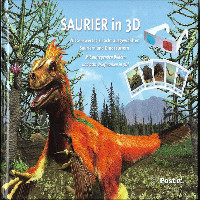 Briefmarkenbuch Saurier in 3 D mit 8 Briefmarken Briefmarkenbuch Saurier in 3 D mit 8 Briefmarken