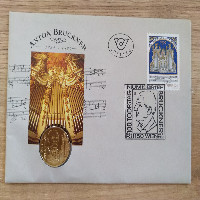 NB 3   100 Todestag Anton Bruckner 1996 mit 20 Schilling Münze Numisbrief NB 3   100 Todestag Anton Bruckner 1996 mit 20 Schilling Münze Numisbrief