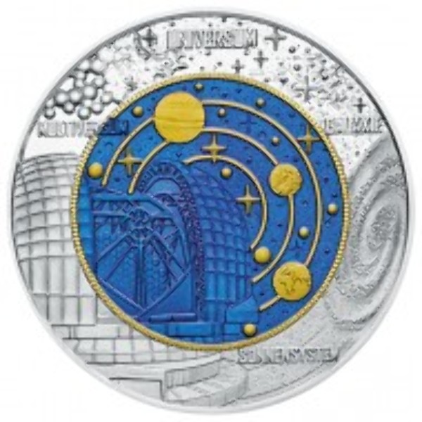 25 Euro 2015 Niob Silber Kosmologie ANK Nr. 13 Niob 2015