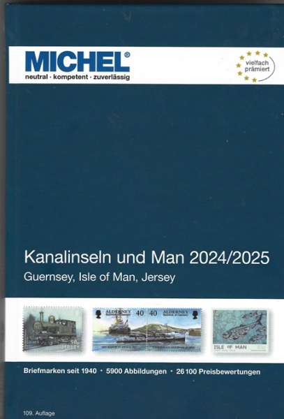 (E 14) MICHEL KANALINSELN UND MAN-KATALOG 2024/2025