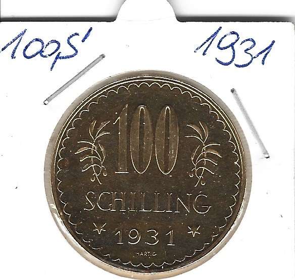 100 Schilling Gold 1931