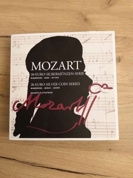 Sammelbox Wolfgang – Amadé – Mozart 20 Euro