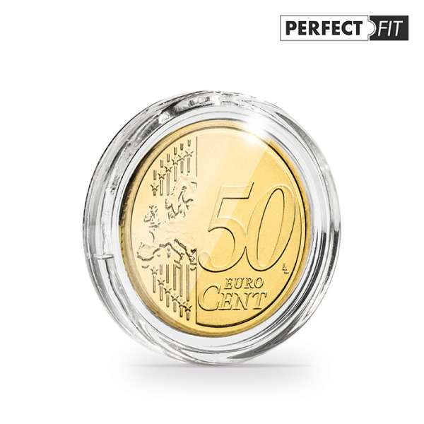 ULTRA / ULTRA PERFECT FIT 24,25 MM, Runde Münzkapseln 10 ER PACK 50 Eurocent 365290