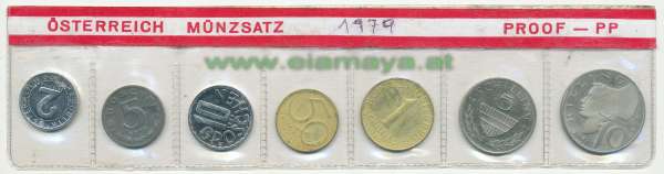 1979 Jahressatz Kursmünzensatz KMS Mintset