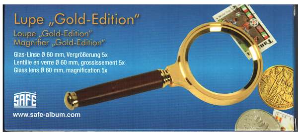 Stiellupe Gold Edition 5-FACHER VERGRÖSSERUNG Safe 4657