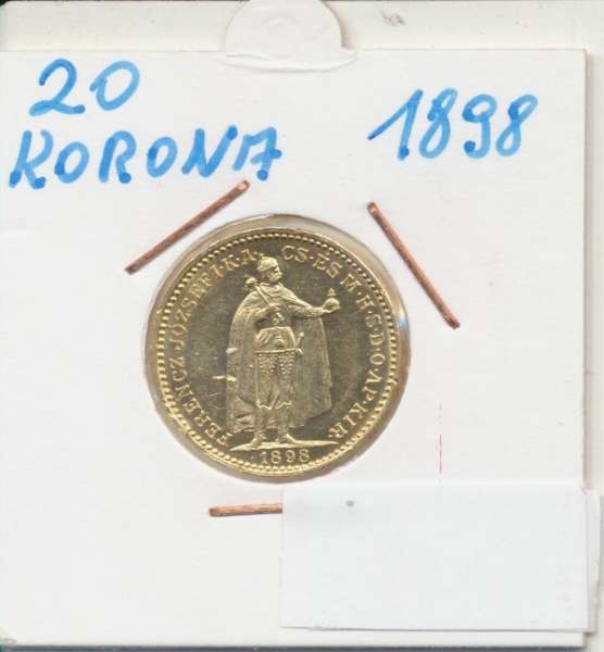20 Korona 1898 KB Franz Joseph I Gold