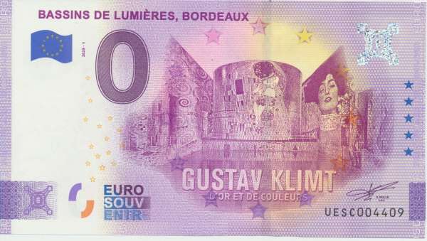 ANK.Nr. S5 Gustav Klimt 2 Bordeaux Anniversary - Unc 0 Euro Schein 2020-1